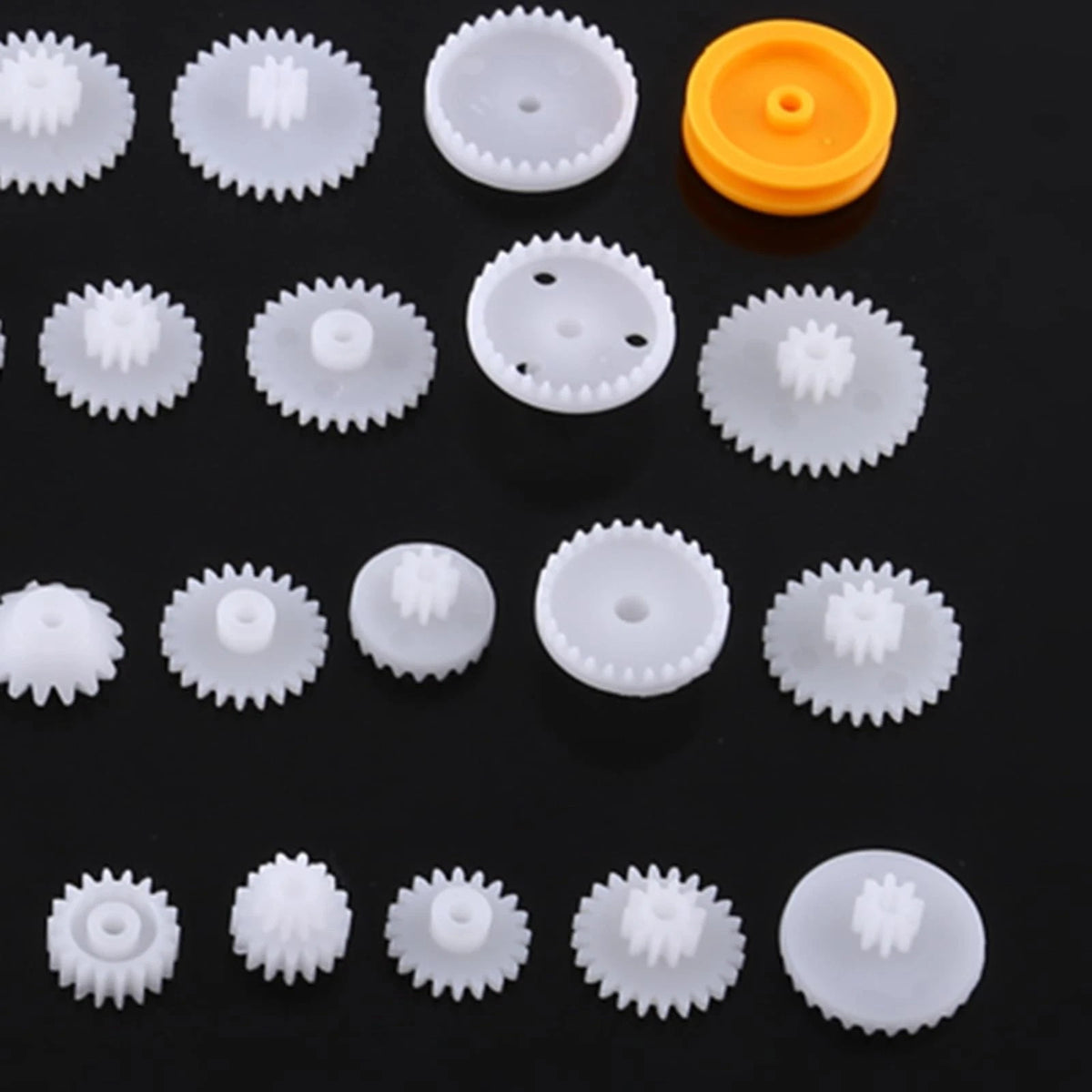 Fayelume Plastic Gears, Gears Toy, Double Gear Motor, 64 kinds kit, #-03