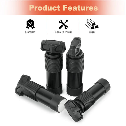 Plunger Anchor Mounting Kit For Polaris Ranger General Lock & Ride System 4Pcs