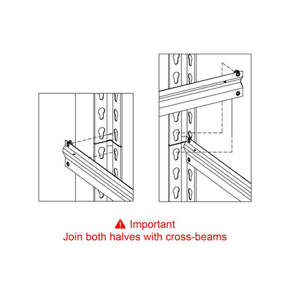 Chia Whalen Post Insert for Costco, Shelving 1-11/32 Inches (Depth), 4 Pieces