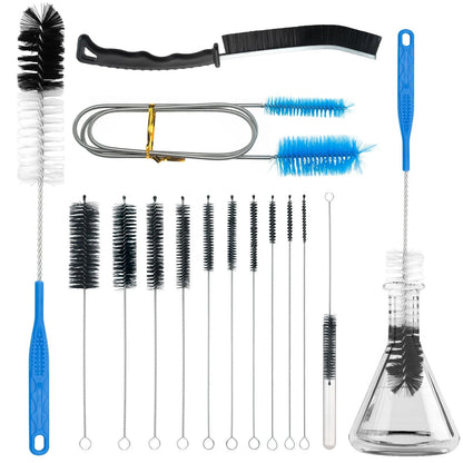 13Pcs Glass Cleaning Kit Tube Pipe Cleaners Straw Cleaner Brush 13Pcs, Black