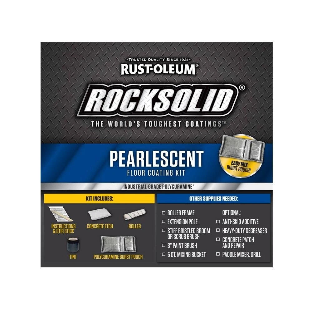 Rust-Oleum 306328 RockSolid Pearlescent 1 128 Fl Oz (Pack of 1), Smoky Blue