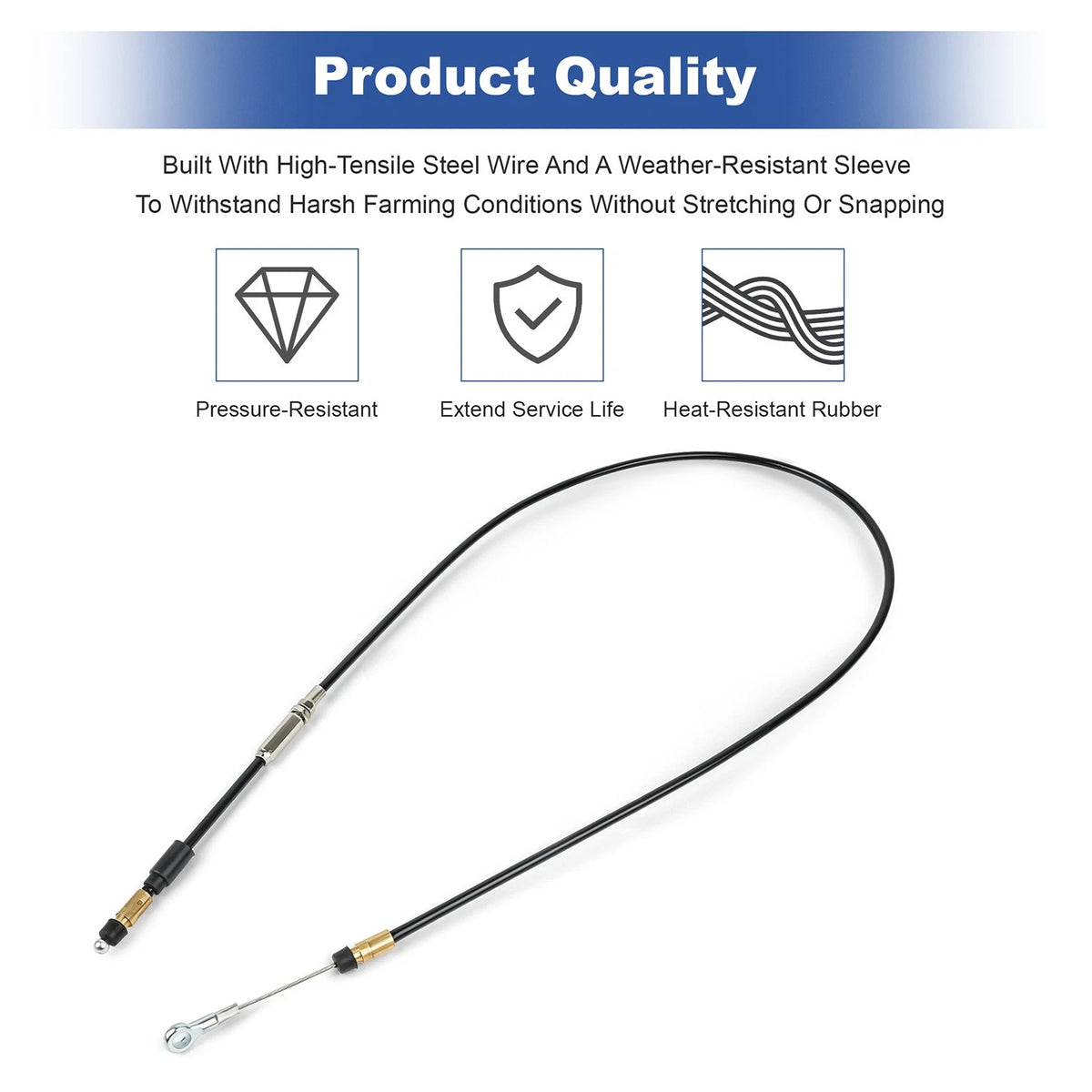 SBA312070200 Hand Throttle Cable 40.74"  for  Holland Boomer 4055 4060 TC48DA