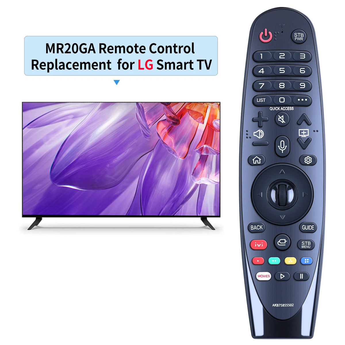 MR20GA AKB75855502 Voice Remote Control For LG AI ThinQ 4K Smart TV UN8 UN7 UN6