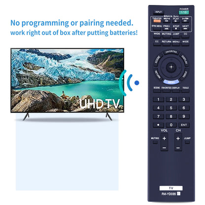 RM-YD035 For Sony Bra TV Remote Control KDL-22BX300 KDL-32BX300 KDL-46EX4