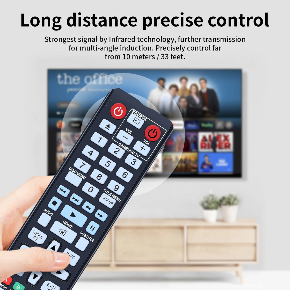 AK59-00172A Remote Control For Samsung DVD Disc Player BD-F5700 BD-J5100