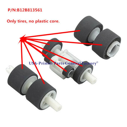 B12B819381 B12B813561 Pick Feed Roller Tire For EPSON DS-510 DS410 DS-520 DS-560
