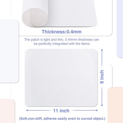 Gheeidau Canvas Repair Patch 9×11 Inch 3Pcs Waterproof 9"×11"×3PCS, Beige