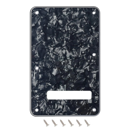 Banworks Electric Guitar 4 Ply Backplate 6-Hole Trem 4 Black Pearl