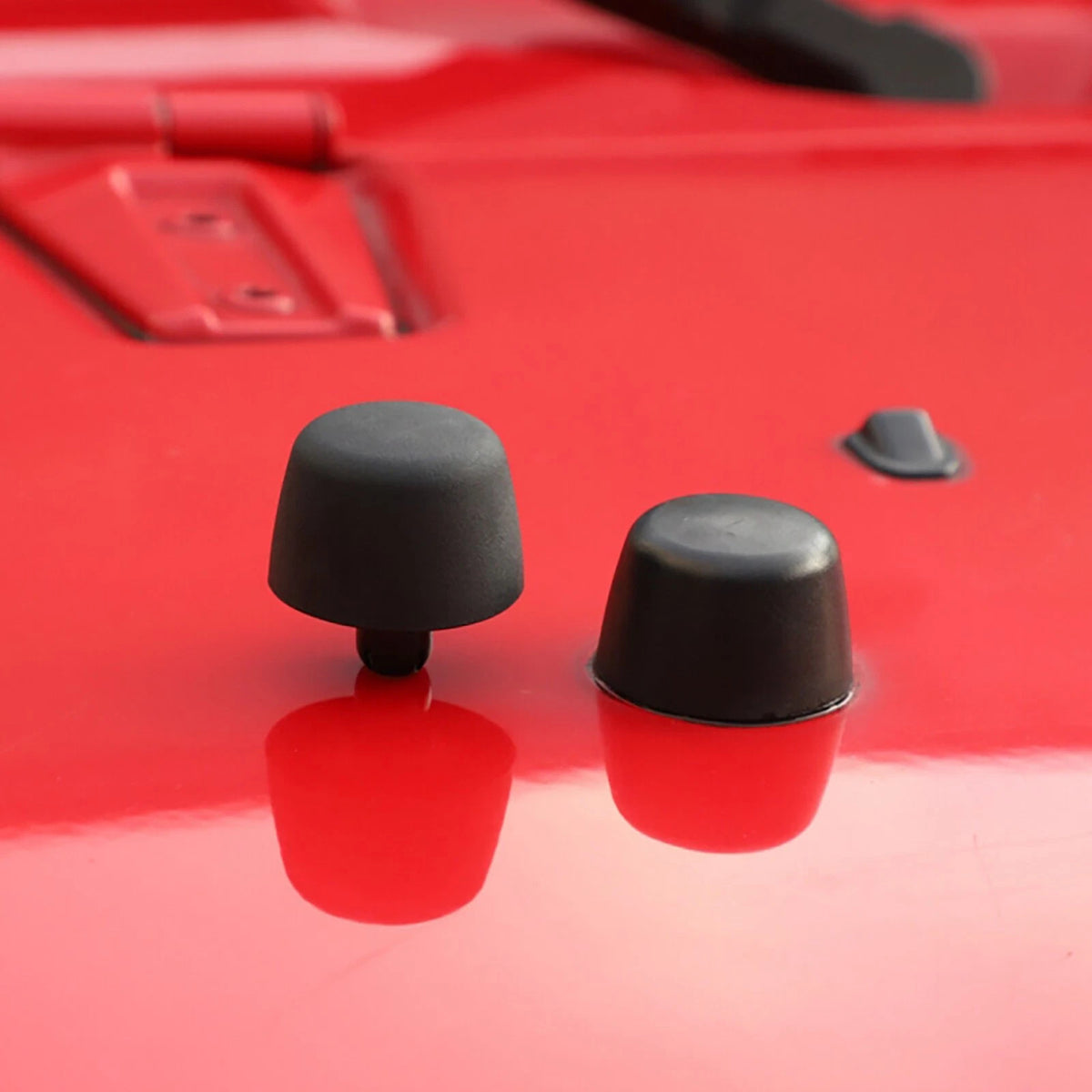 1 PC Black Rubber Bumper Cushion Hood Stopper For Jeep Wrangler JK 2007-2018