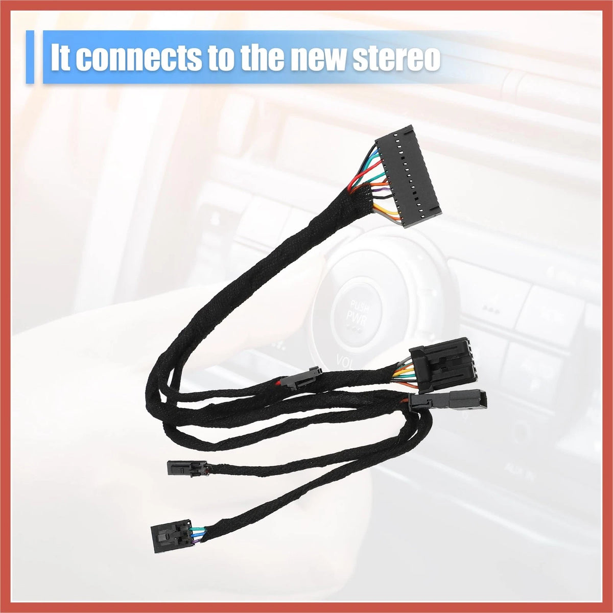 ACROPIX 68163713AC Steering Wheel Wiring Harness Audio 15.35'', Black