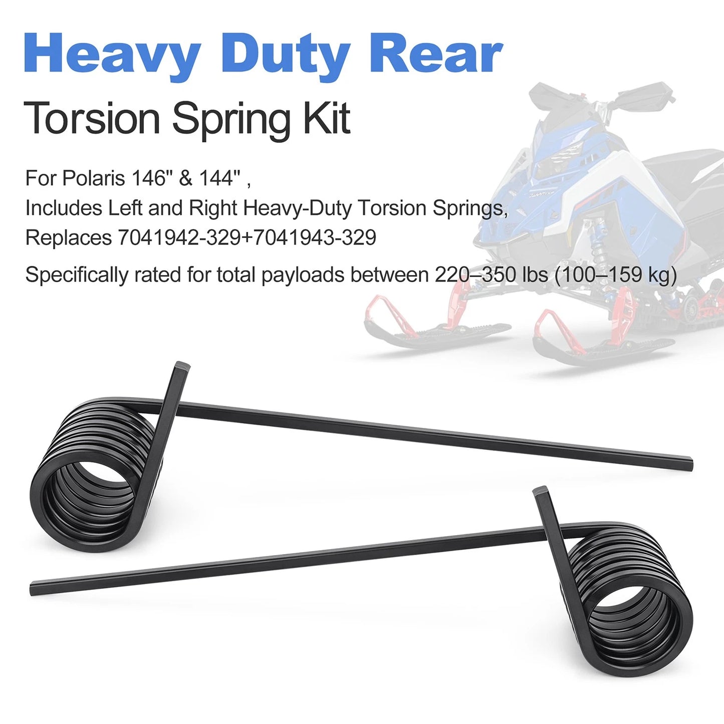 For Polaris Heavy Duty Rear Torsion Spring Kit 146 Snowmobile Suspension 2884977