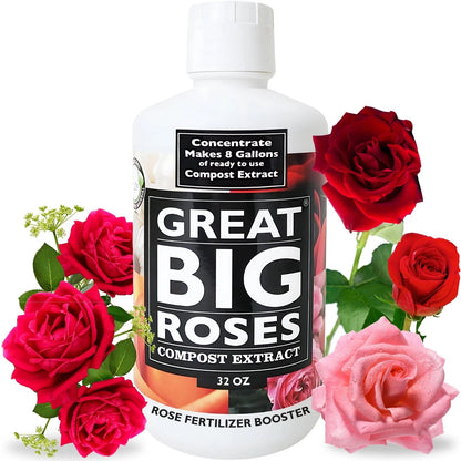 Great Big Roses – Soil and Rose Fertilizer Booster to Grow The Best 32 Ounces
