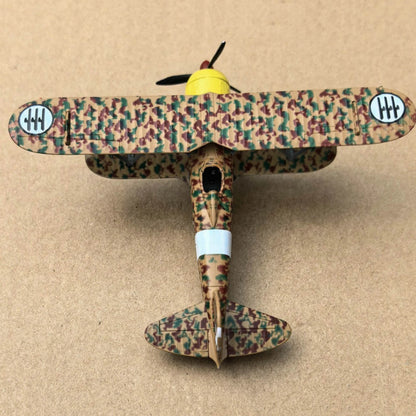 Version 11cm Diecast Alloy 1/72 Scale WWII Italian FIAT CR.42 Falco Model