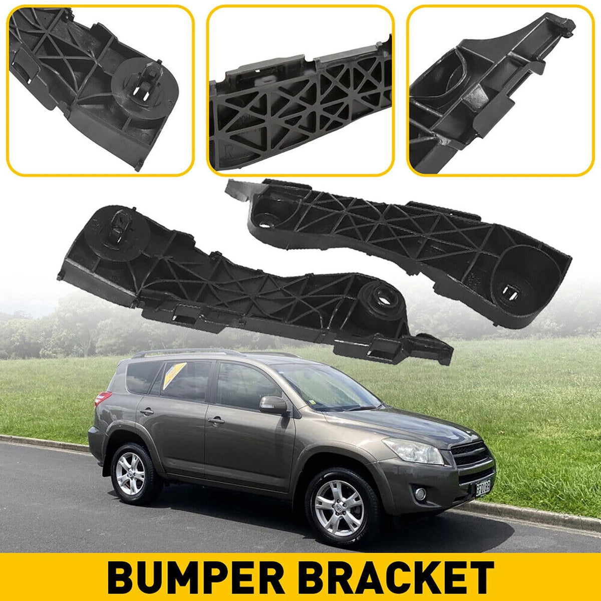 2* Front Bumper Brackets Retainers 2006-2012 For Toyota Rav4 Driver Passenger