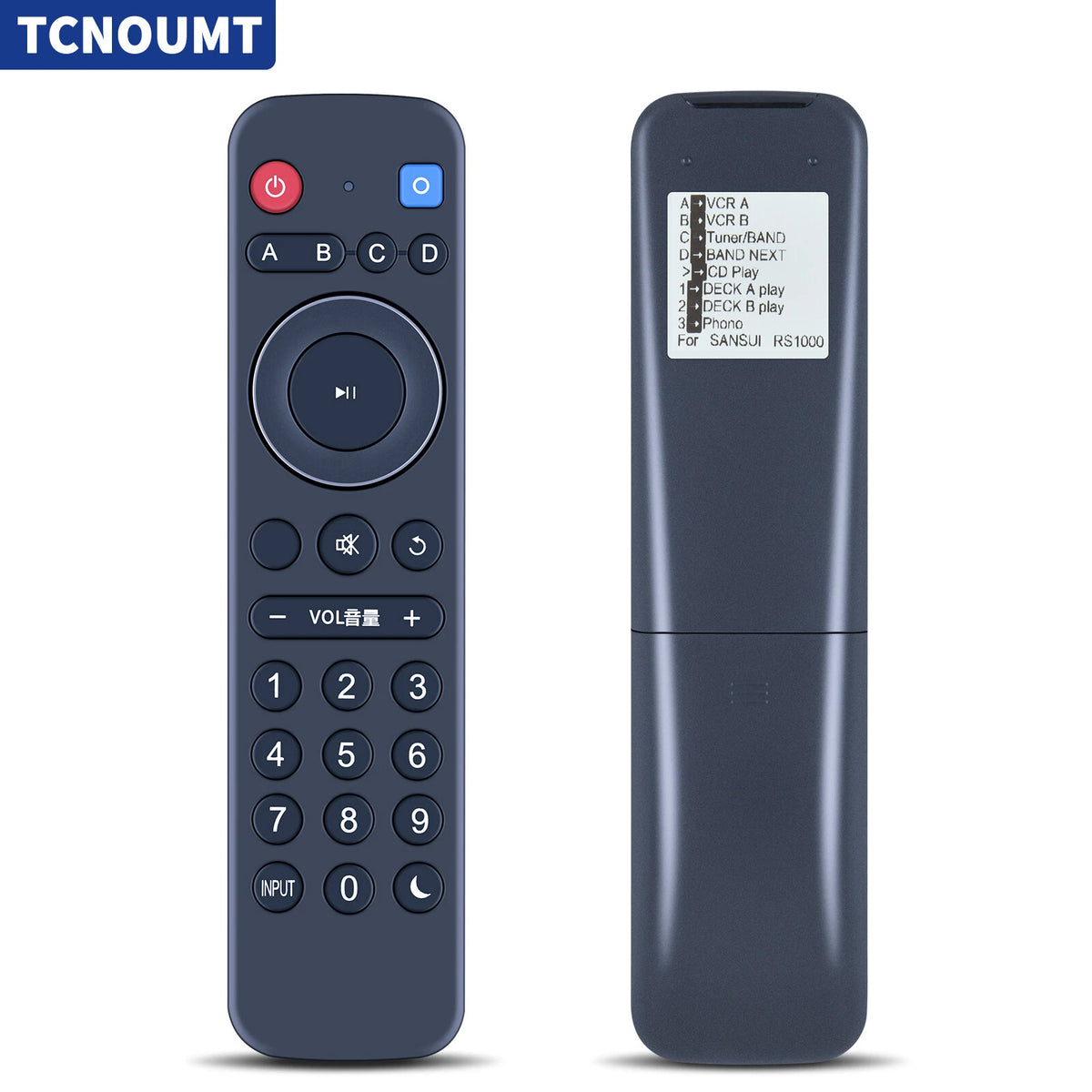 Replacement Remote Control For Sansui RS-1000, RTRS1000, RS1000