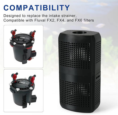 Aquarium Filter Intake Guard, Detachable Guard Black