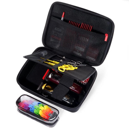 ProCase Hard Barber Accessories Case, Travel Bag for 3 Hair Clippers Black