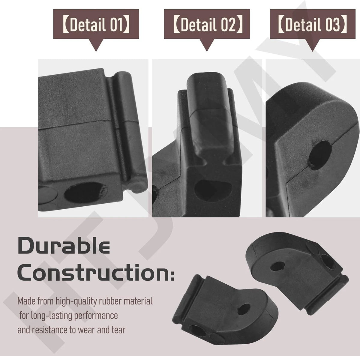 8 Pack 5095202 Rubber Pump Feet Replacement Parts, Black, Compatible with...