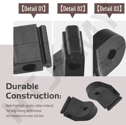 8 Pack 5095202 Rubber Pump Feet Replacement Parts, Black, Compatible with...