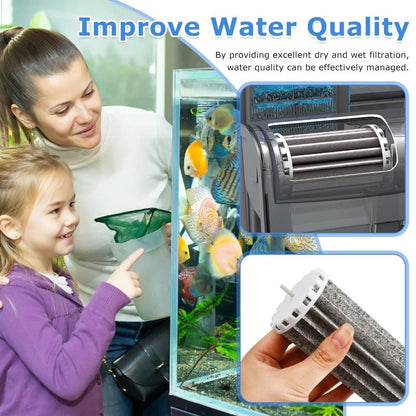 Zornaveli 2PCS Aquarium Filter Parts for Hang-On Fish Tank with Grey