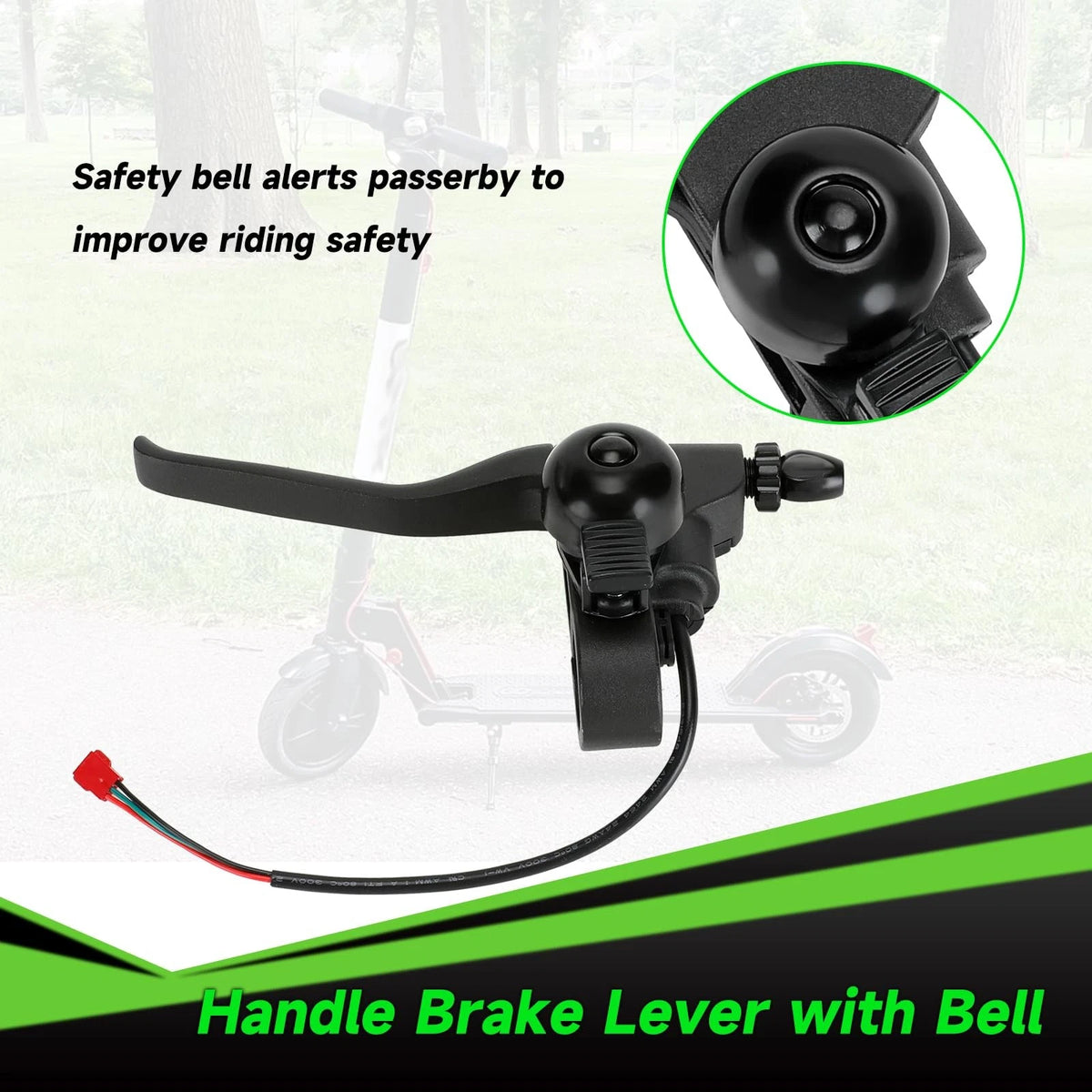 XIKOBY Universal Left Brake Handle Lever & Cable Compatible 74.5, Black