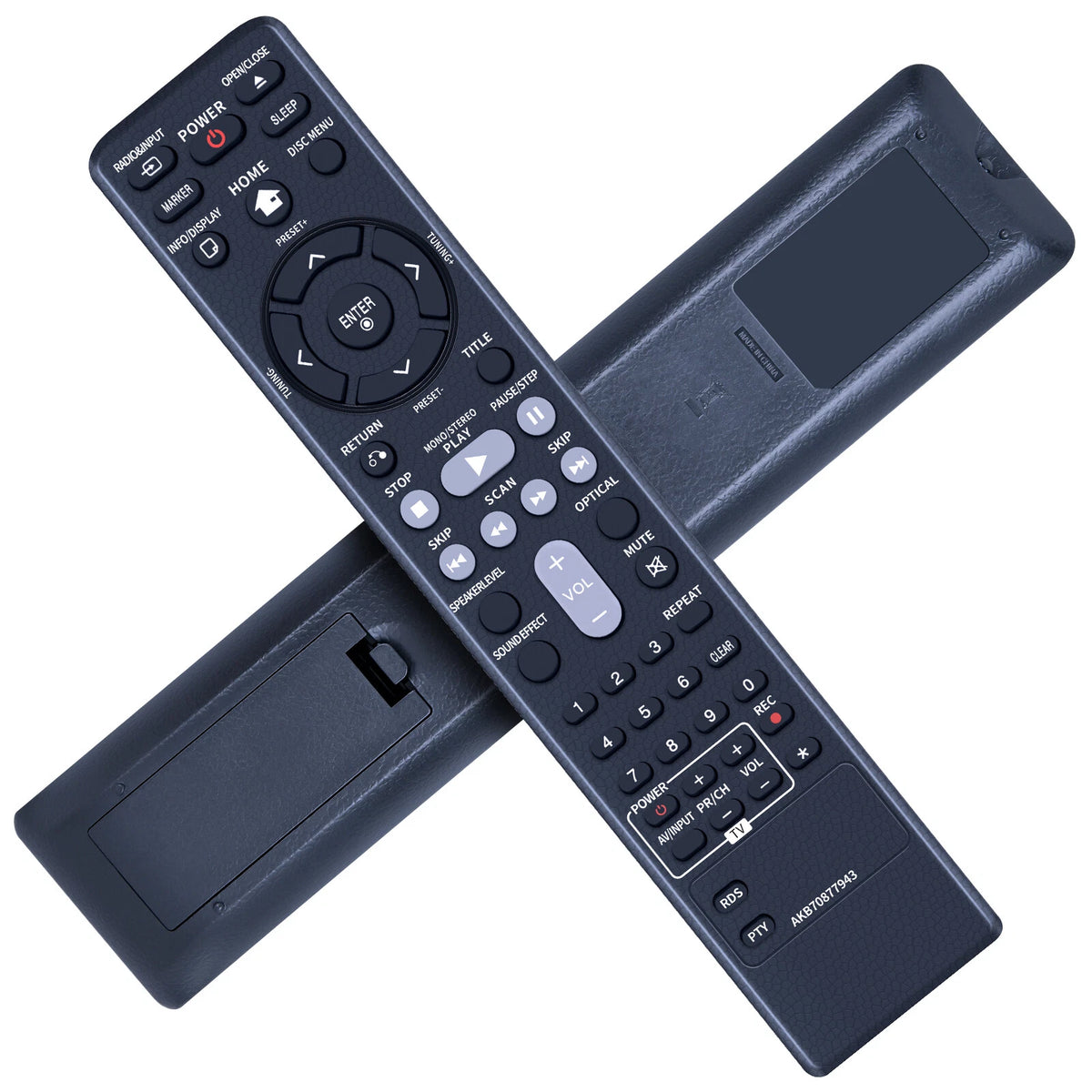 AKB70877943 Replacement Remote Control For LG DVD Micro Hi-Fi System FB166