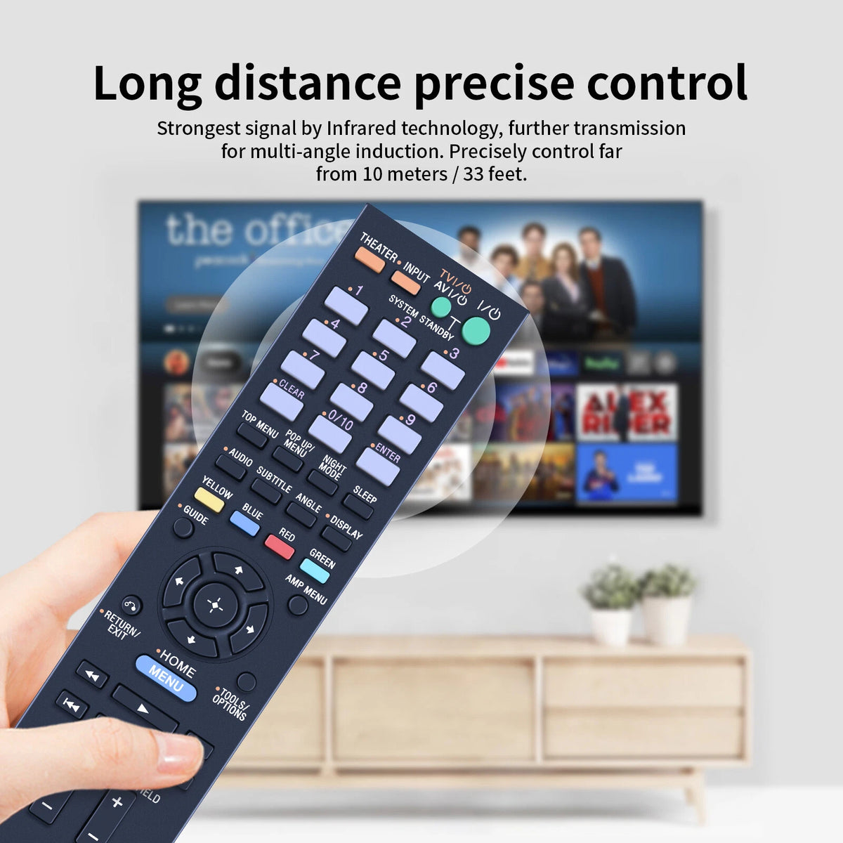 RM-AAU072 Remote Control For Sony AV Receiver SA-WCT150 HT-CT150 HTCT350