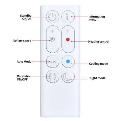 For Dyson Purifier Hot+Cool HP1 Remote Control Replacement