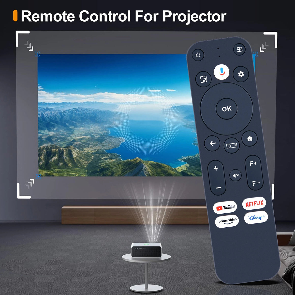 Voice Remote Control For ULTIMEA Nova C40 / Poseidon E40 Smart Projector