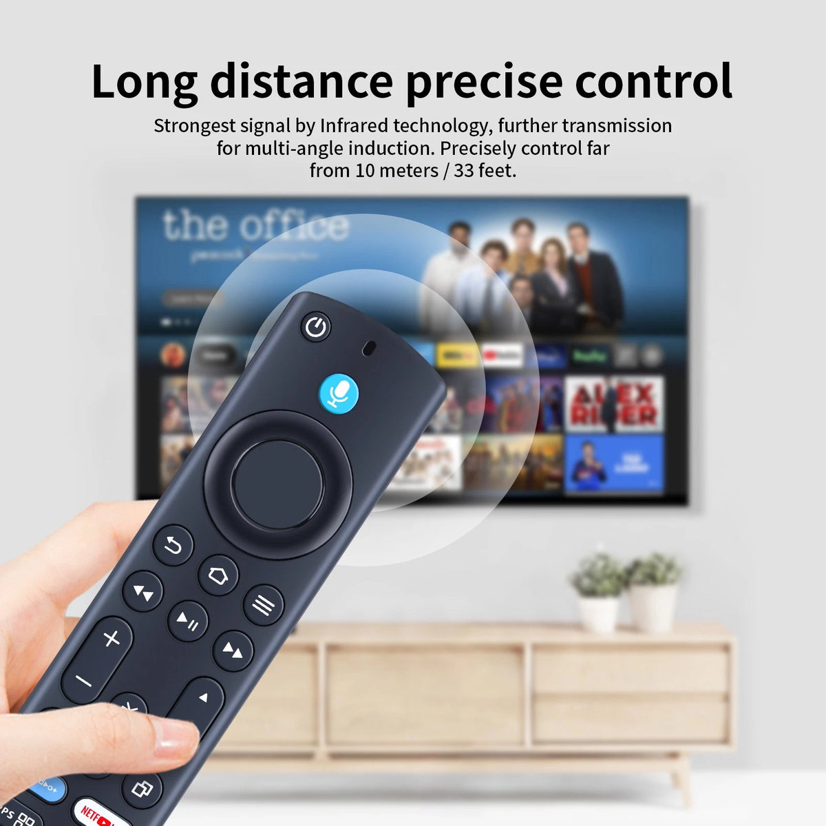 Voice Remote Control For Hisense QD6QF Series QLED 4K UHD Fire TV 43QD6QF