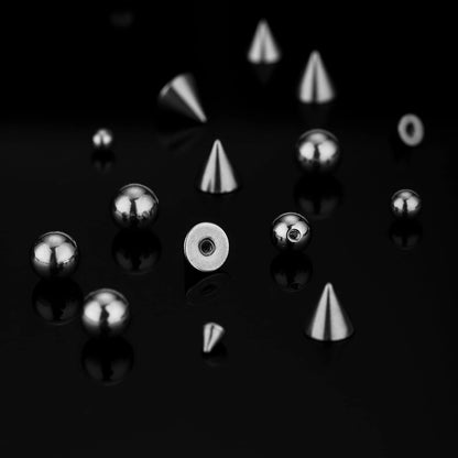 LORACOXS 48PCS Replacement Balls and 3/4/5/6MM, Ball&Spike 3-4-5-6MM