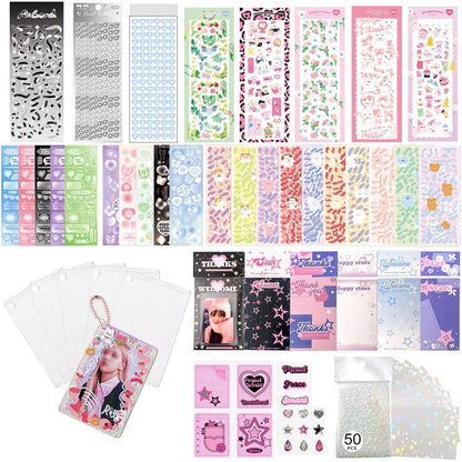 6 Kpop Photocard Holder Keychain 7.1 x 10.24 x 0.59 inches, Star Ii