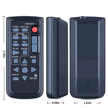 RMT-845 Wireless Replace Remote Control For Sony Cameras Camcorder -Black