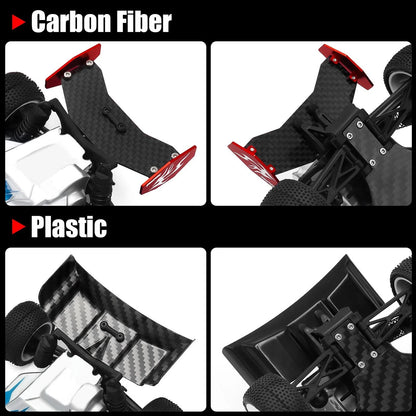 GOUPRC RC Rear Wing Carbon Fiber & Plastic Combo for Losi Micro-B 1/24 RC...