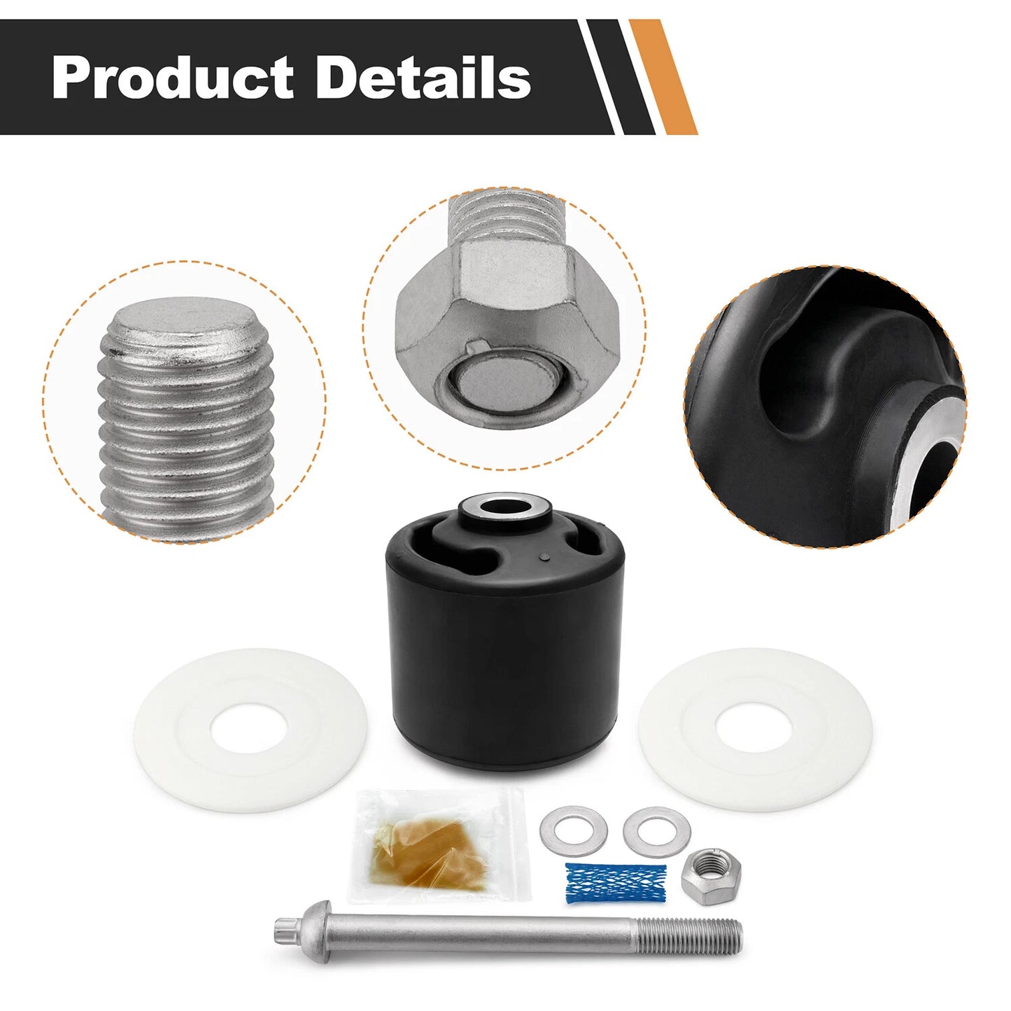 For Hendrickson Quick Align Pivot Bolt Bushing Kit Replaces S-24691 S-21166