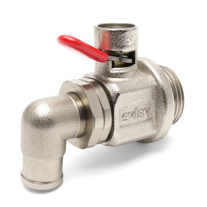Engine Oil Drain Valve (27mm-2.0) & L-Shaped Hose End L-002 COMBO PACK