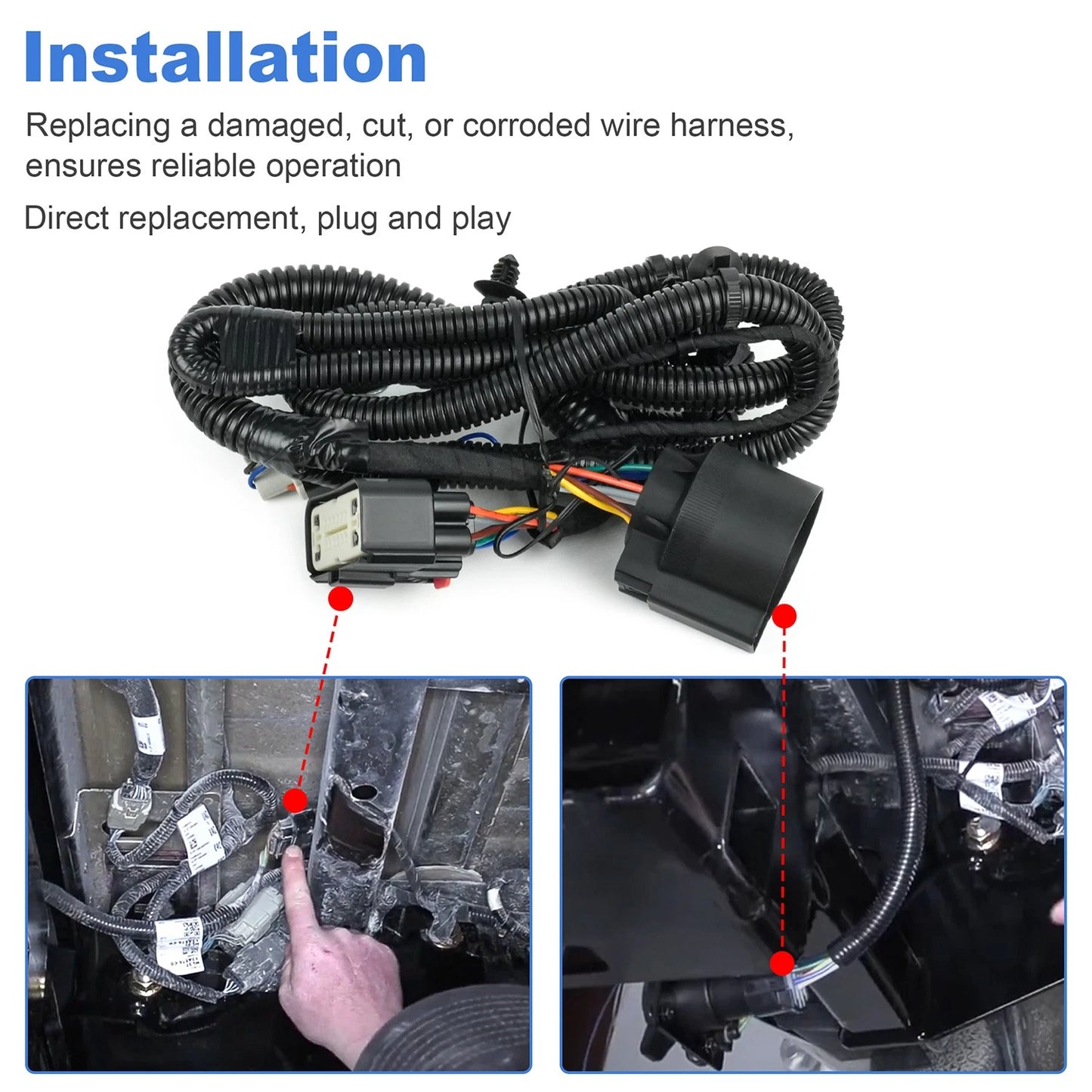 Rear Bumper Tow Harness For Ford F-150 2015-2020 HL3Z-13A576-D