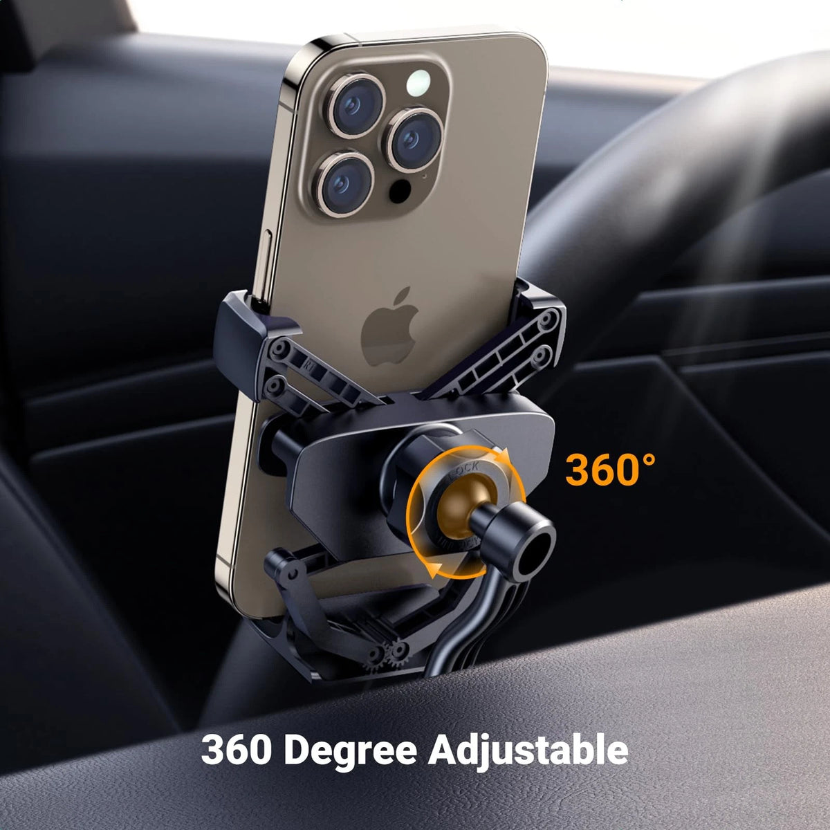 UGREEN Car Phone Holder Vent Mount, Never 4.7" to 7.2 inches, Black