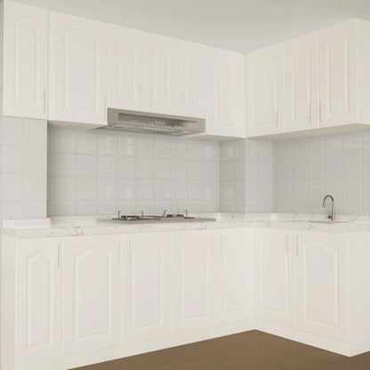 BOTOOT Built-in Cabinet Doors - Semicircular 22.5H*13.25W, White
