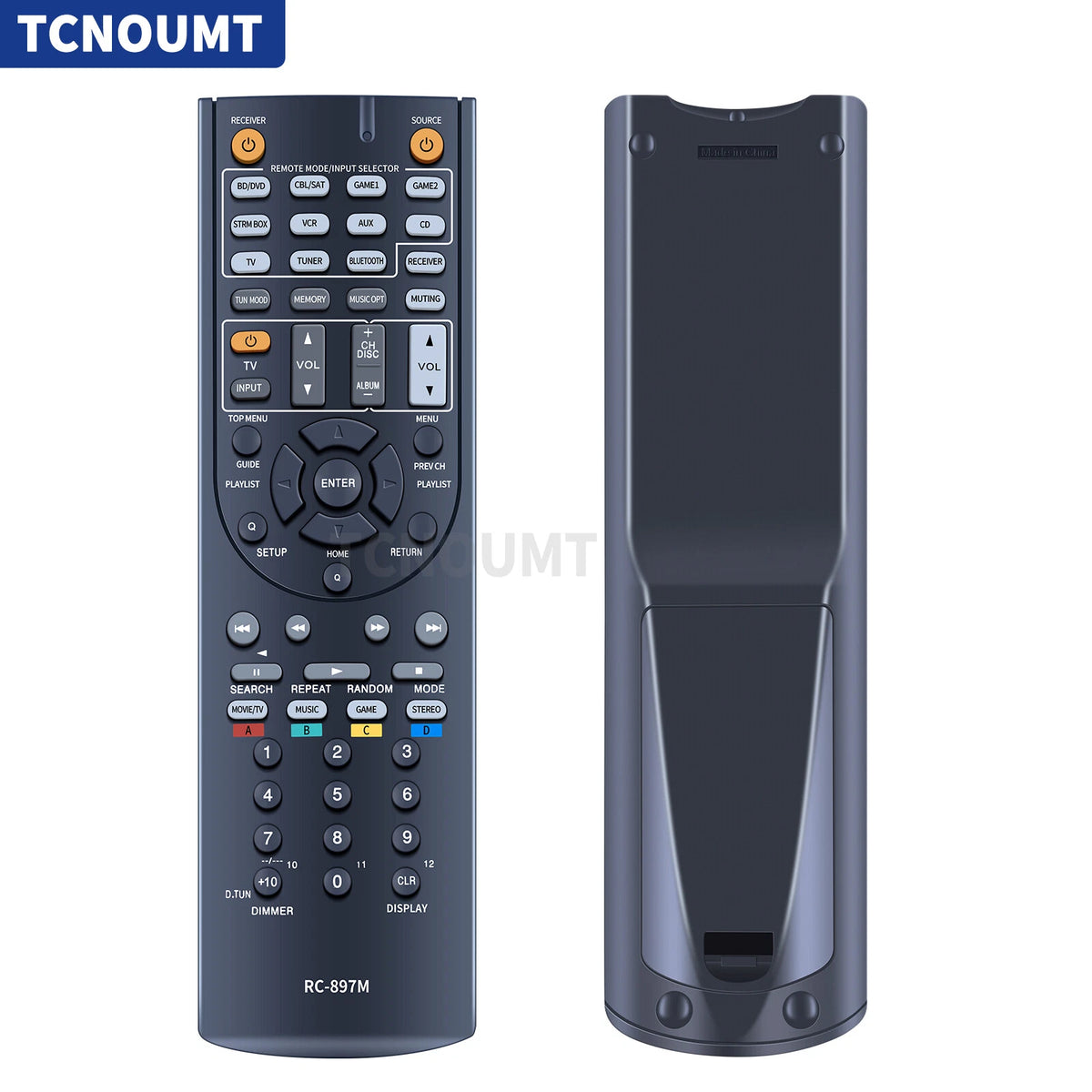 RC-897M Remote Control For Onkyo Receiver HT-R494 HT-S5800 TX-SR343