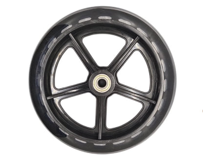 knee walker scooter replacement wheels,7.5 Inch 7 5 inch, Black+Transparent