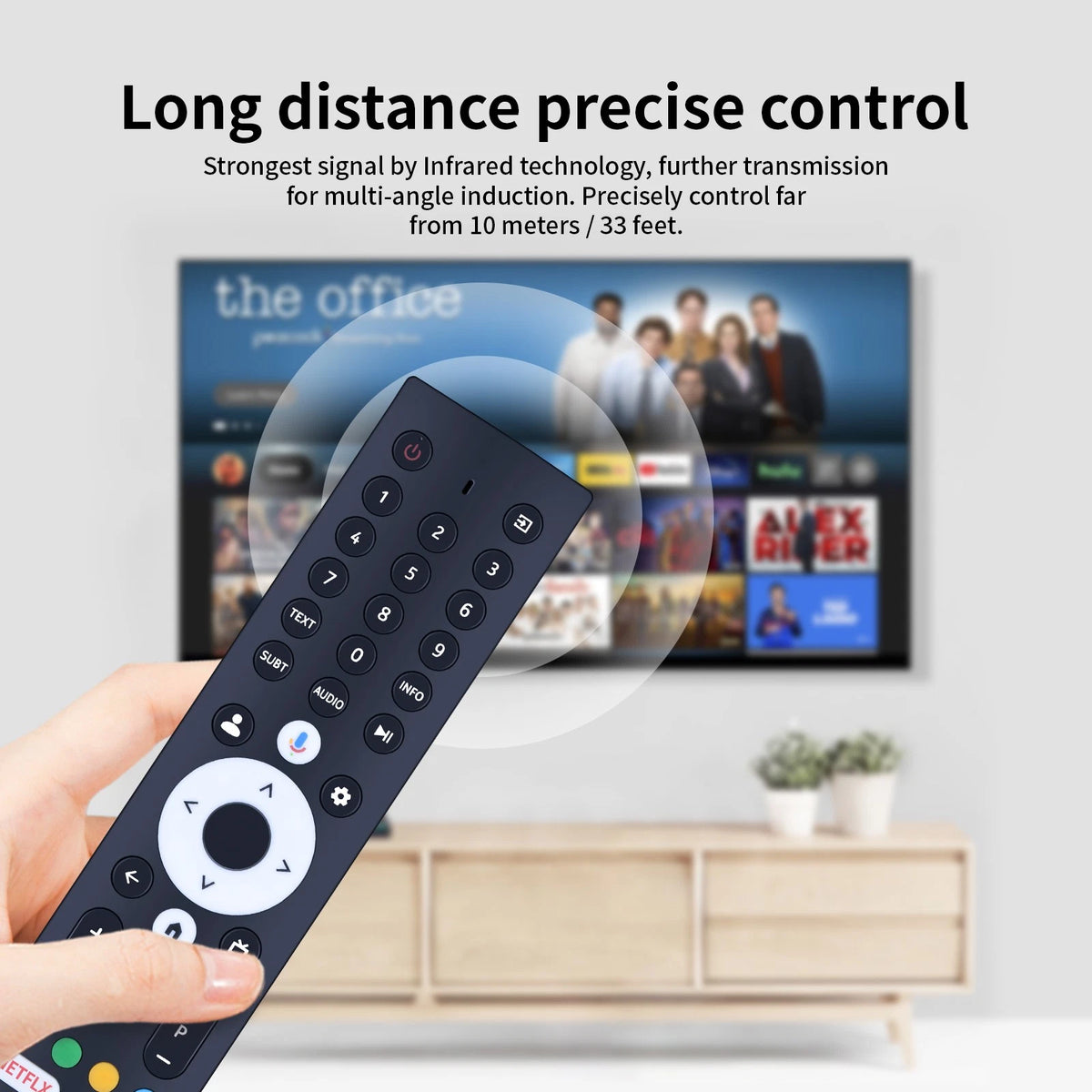 RC-G01M Bluetooth Voice Remote Control For SMART TECH TV Box