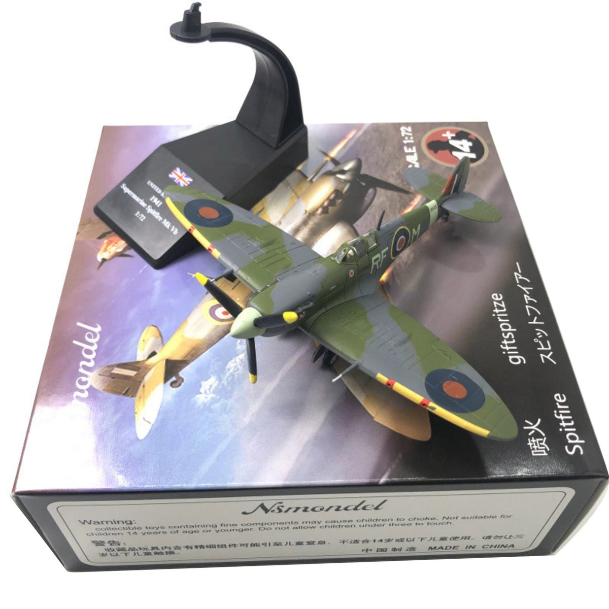 1/72 Spitfire Fighter WWII Legendary Diecast Airplane Model Static Display