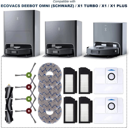 Replacement Parts for ECOVACS DEEBOT X1 OMNI Turbo T10 T20 Kit
