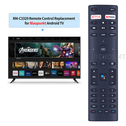 KT1942-HG Bluetooth Voice Remote Control For EKO Blaupunkt TV