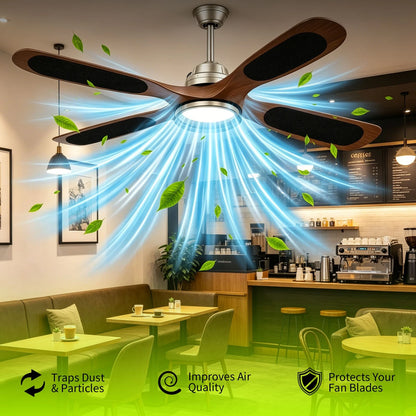10 Pack Universal Ceiling Fan Filters Activated Charcoal Air Purifier Pads