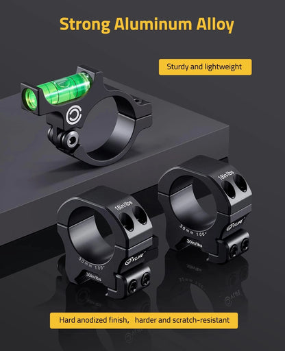 CVLIFE Scope Level and Rings for 30mm Tubes Anti-cant Black