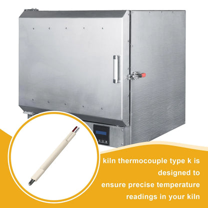 Tujoe 1 Pcs Kiln Thermocouple Type K, Replacement Part white