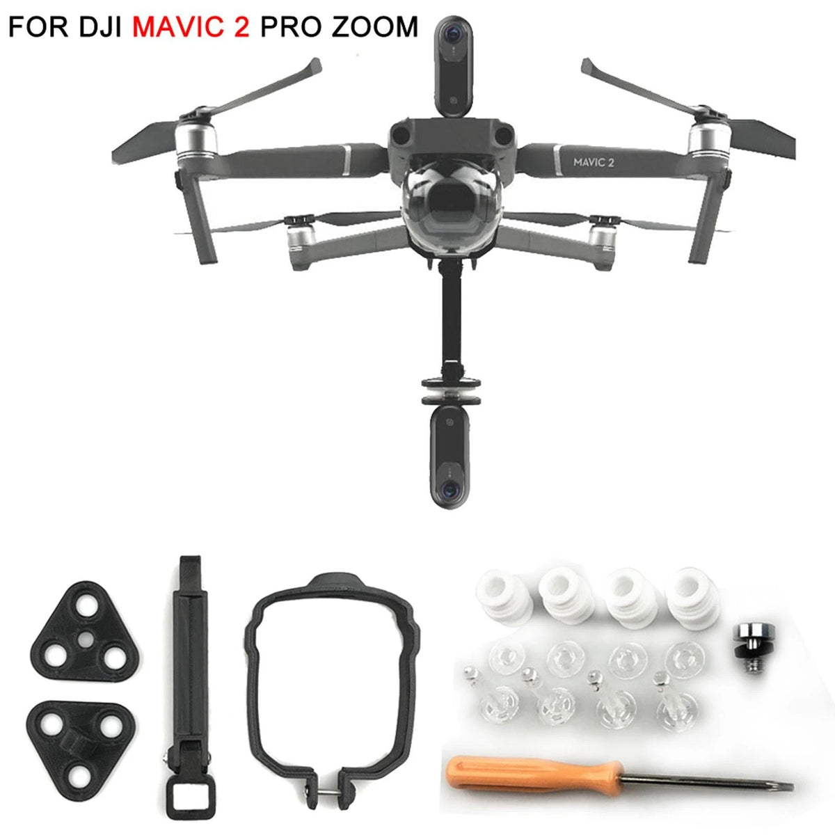 1/4 Adjustable Camera Holder Stand Mount Bracket For DJI Mavic 2 Pro Zoom Drone