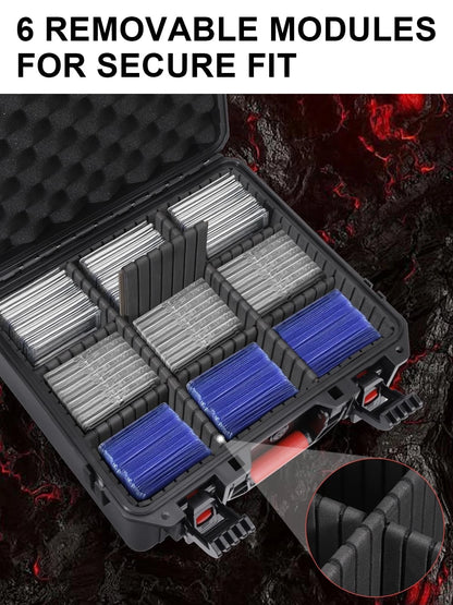 YUANXING Graded Card Storage Box,Trading Box with 6 Black